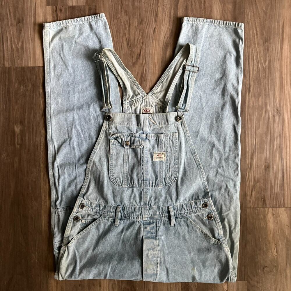 Vintage Union Bay Denim Overalls Women's Size S Carpenter Work Light Wash